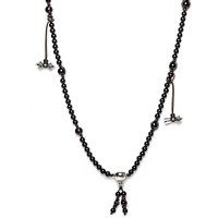 Collana Tamashii Mudra in Tessuto Onice NHS1500-1 - NHS1500-1
